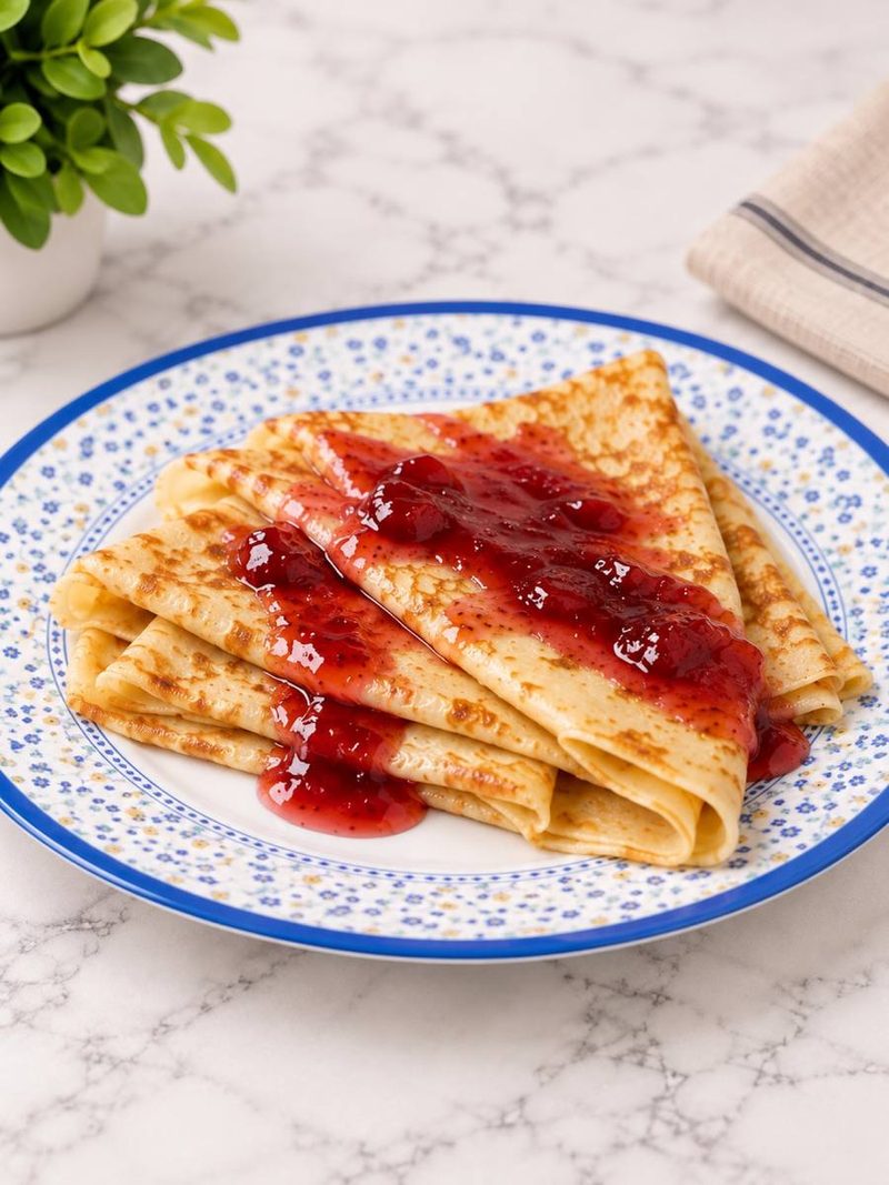 Блины с джемом